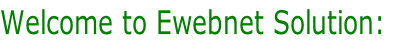 Welcome to Ewebnet Solution: